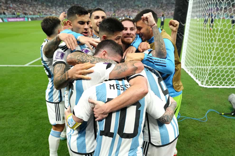 Argentina romped to the World Cup final as they beat Croatia 3-0 (Nick Potts/PA)