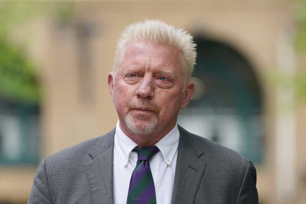 Three-time Wimbledon champion Boris Becker, pictured as he arrives for sentencing at Southwark Crown Court (Kirsty O’Connor/PA)