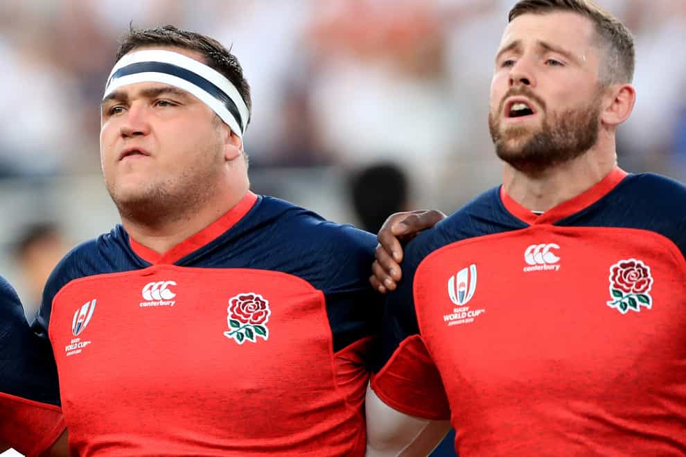 England pair Jamie George (left) and Elliot Daly are sticking with Saracens (Adam Davy/PA)
