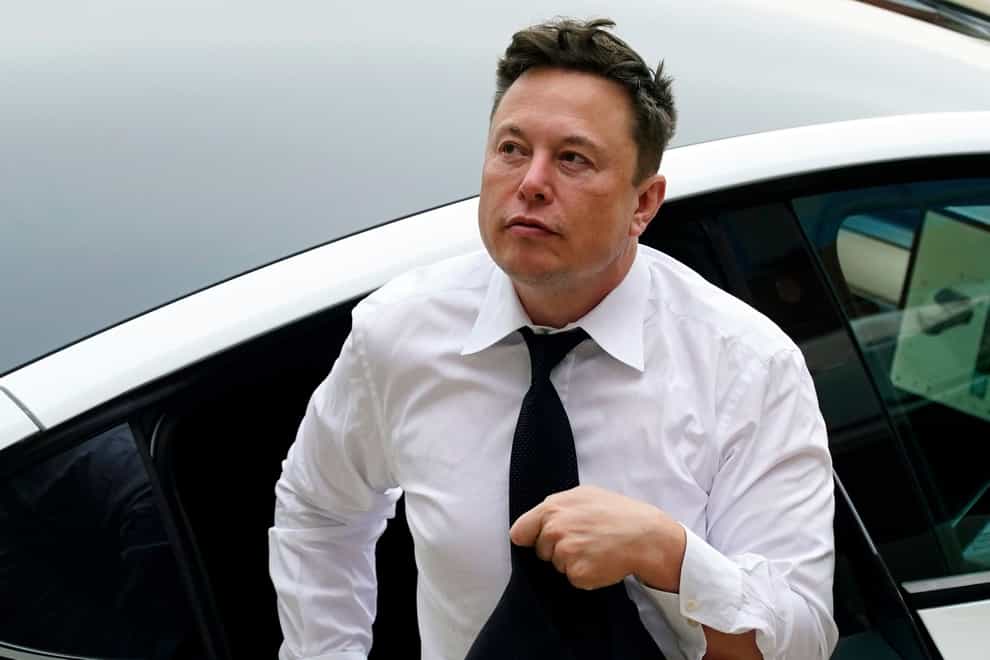 Elon Musk has threatened legal action against the Twitter account that used publicly available flight data to track his private jet, shortly after the account was suspended by the social media platform (Matt Rourke/AP)