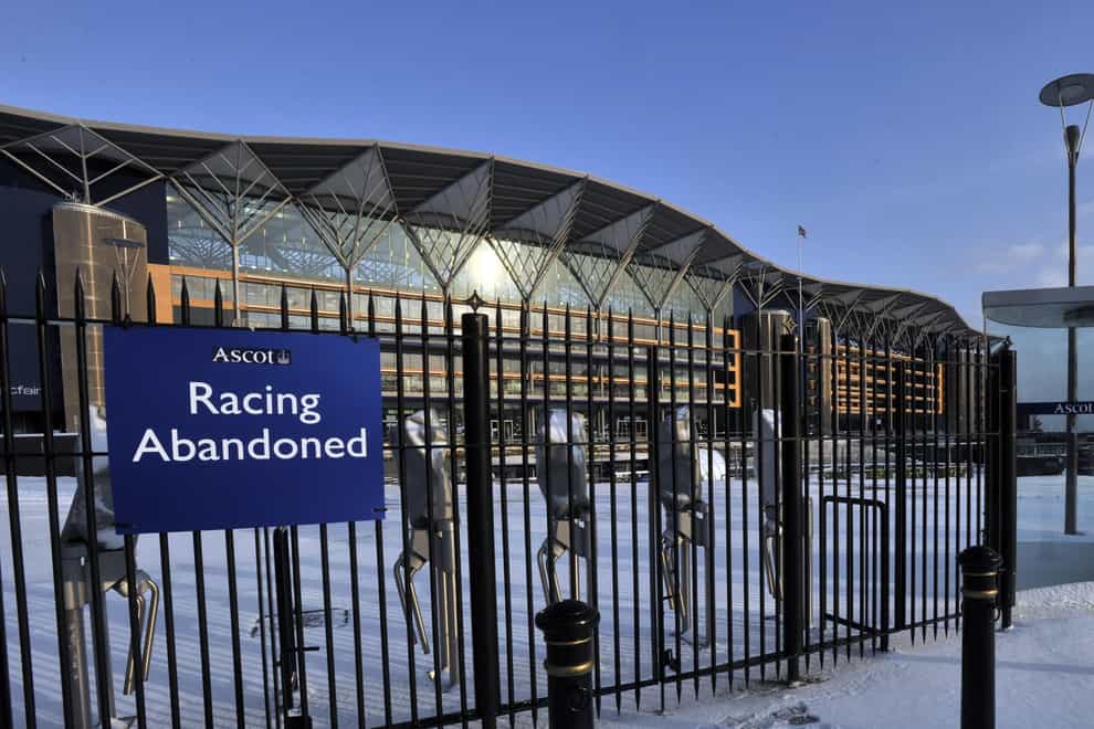 Racing has been abandoned at Ascot (Rebecca Naden/PA)