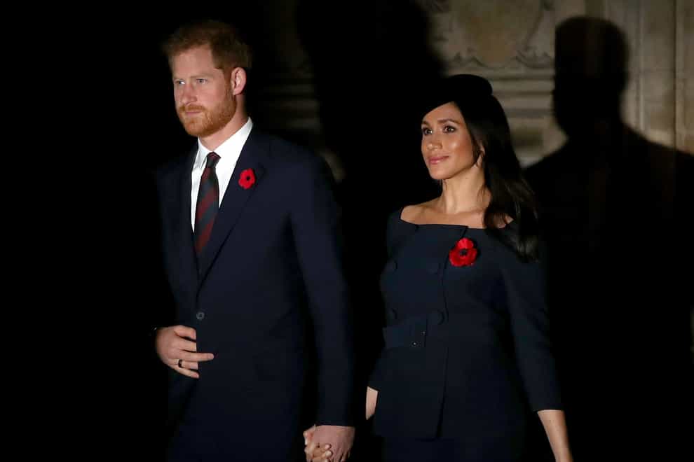 The Duke and Duchess of Sussex (Gareth Fuller/PA)