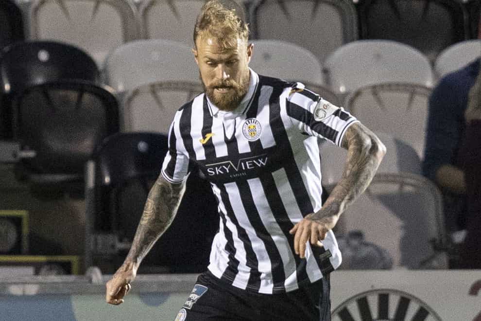 St Mirren’s Richard Tait is sidelined after a groin operation (Jeff Holmes/PA)