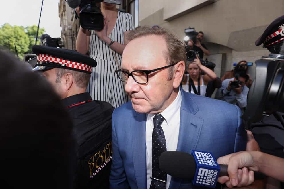 Actor Kevin Spacey, seen here at an earlier hearing, is to appear in court accused of a further string of sex offences (PA)