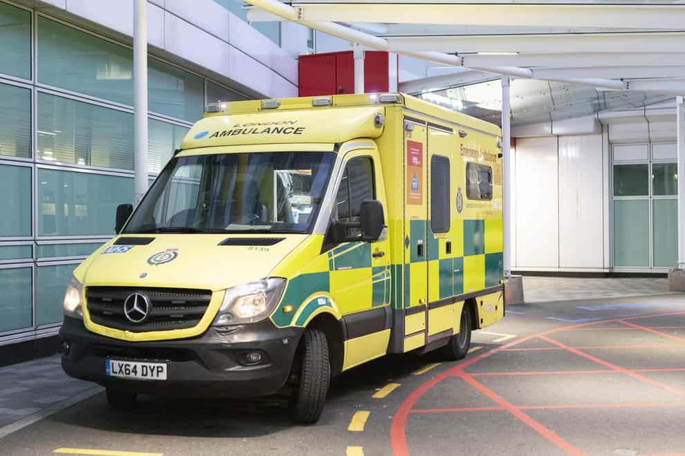Ambulance crews in England are due to walk out for two days on December 21 and 28 (Belinda Jiao/PA)