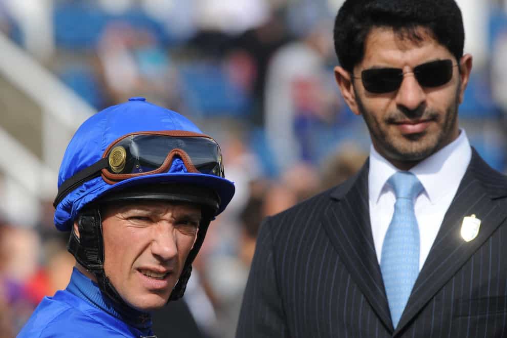 Frankie Dettori with Saeed bin Suroor (Anna Gowthorpe/PA)