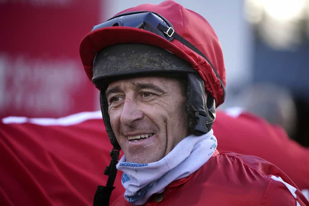 Jockey Davy Russell after the Knight Frank Juvenile Hurdle during day one of the Leopardstown Christmas Ferstival at Leopardstown Racecourse, Dublin (Niall Carson/PA)
