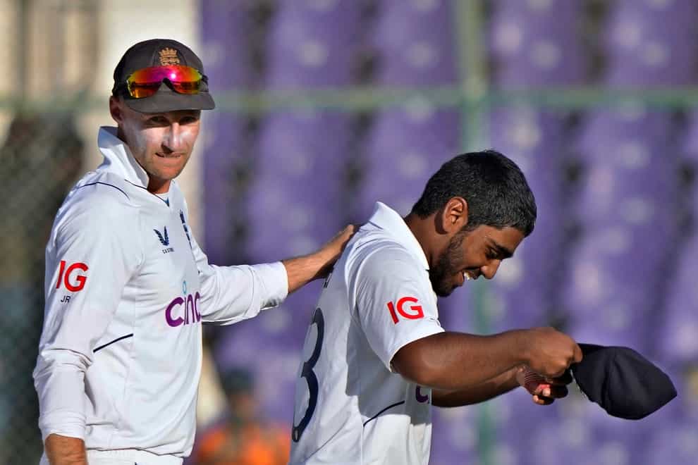 Rehan Ahmed hailed his record-breaking five wicket haul on debut a “dream come true” (Fareed Khan/AP)