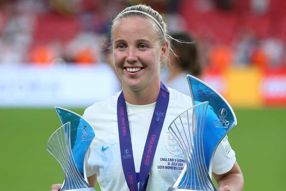Beth Mead was the Golden Boot winner and player of the tournament at Euro 2022 (Nigel French/PA)