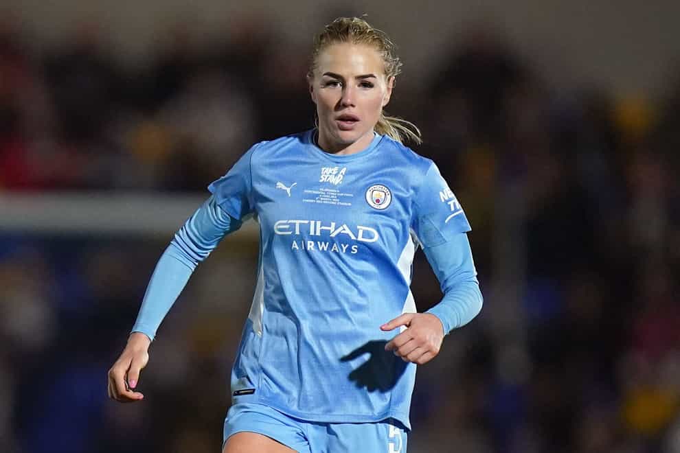 Alex Greenwood has signed contract extension with Manchester City running to 2026 (Adam Davy/PA).