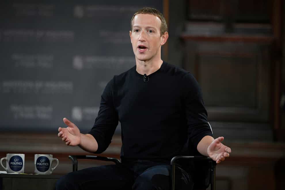 Mark Zuckerberg, the CEO of Facebook parent company Meta Platforms Inc., testified in the FTC’s case trying to stop the tech giant from buying a virtual reality startup (Nick Wass/AP/PA)