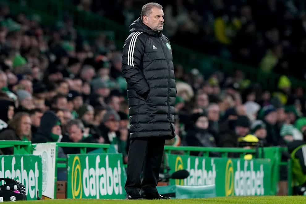 Celtic manager Ange Postecoglou was not entirely happy with his side (Andrew Milligan/PA)