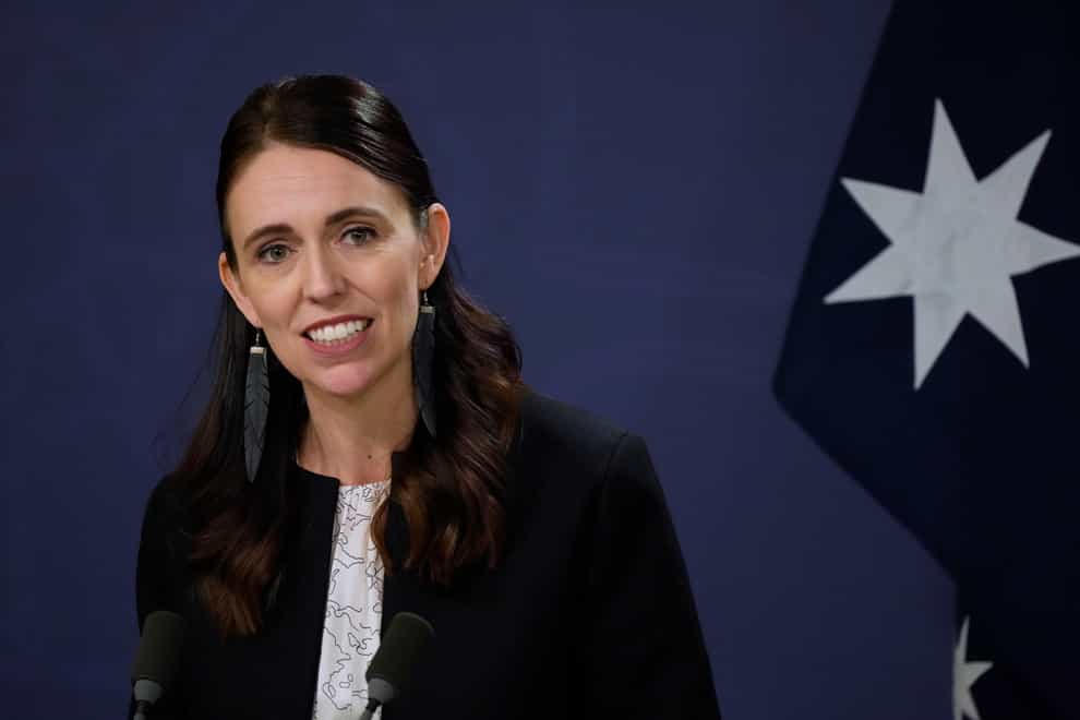 A signed transcript of New Zealand Prime Minister Jacinda Ardern’s vulgar comment about a rival politician has been auction in aid of charity (Rick Rycroft/AP)