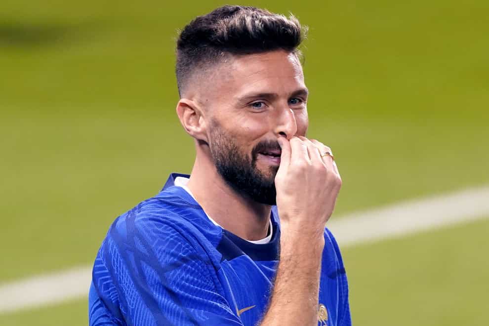 France’s Olivier Giroud laughed off comments from Jason Cummings (Adam Davy/PA)