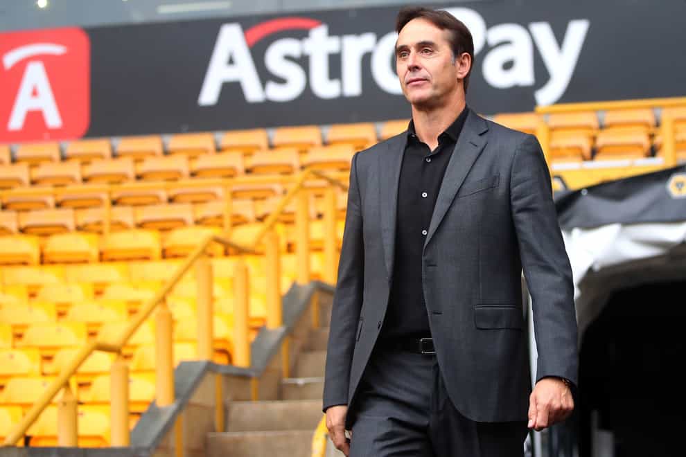 Wolves manager Julen Lopetegui saw his first game in charge end with a Carabao Cup victory over Gillingham (Simon Marper/PA)