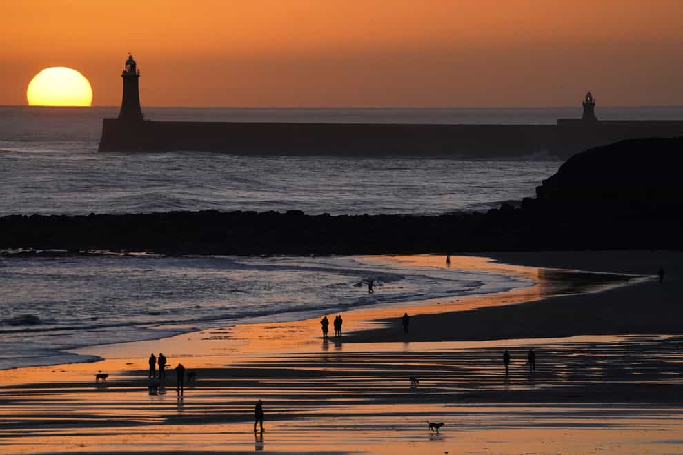 Rain is set to move in on Christmas Day (Owen Humphreys/PA)