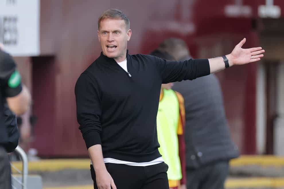 Motherwell manager Steven Hammell aims to move on from their disappointment against Kilmarnock (Steve Welsh/PA)