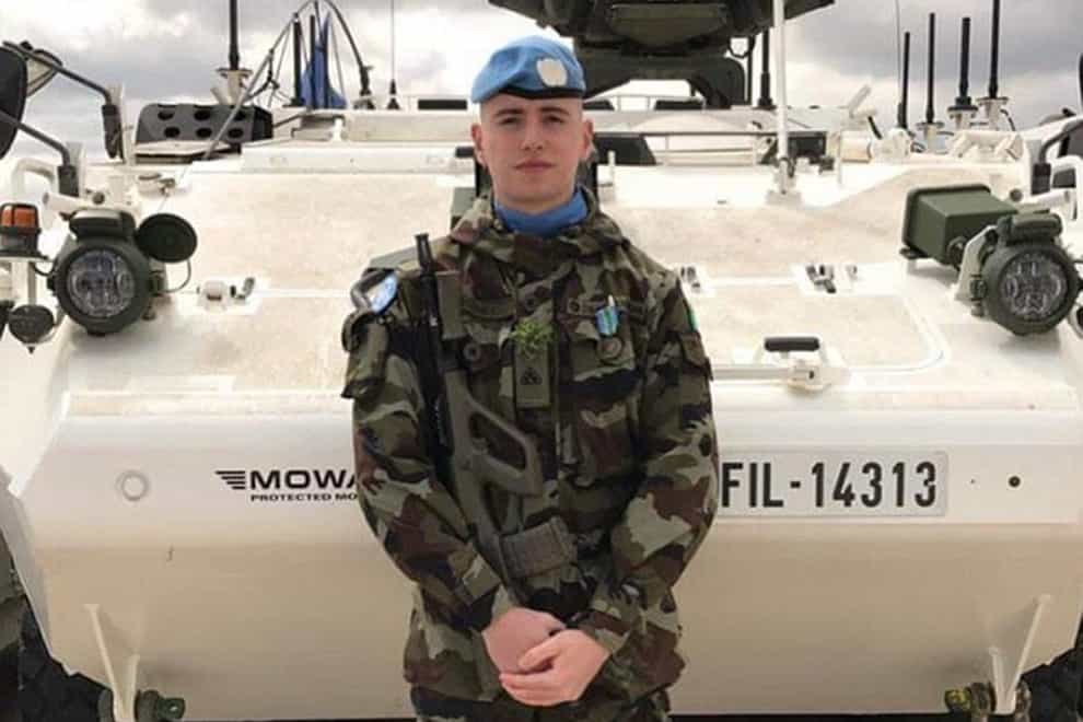 Private Sean Rooney (Defence Forces/PA)