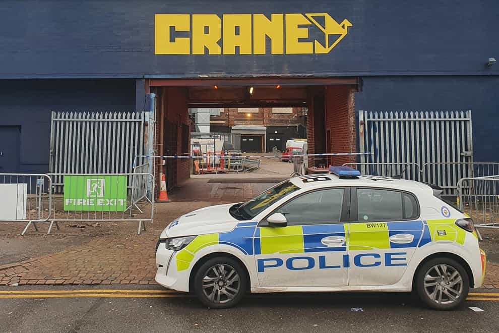 Police were called to the Crane venue in Digbeth (Birmingham Police/PA)