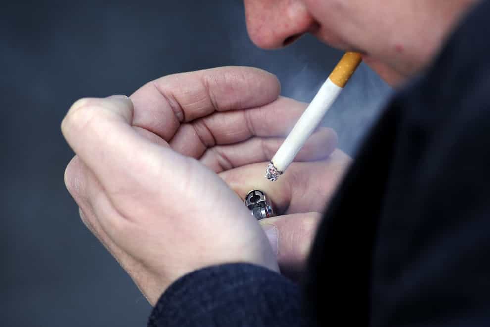 The UK is not likely to meet its target of cutting the number of smokers to 5% by 2030, according to Cancer Research UK (PA)