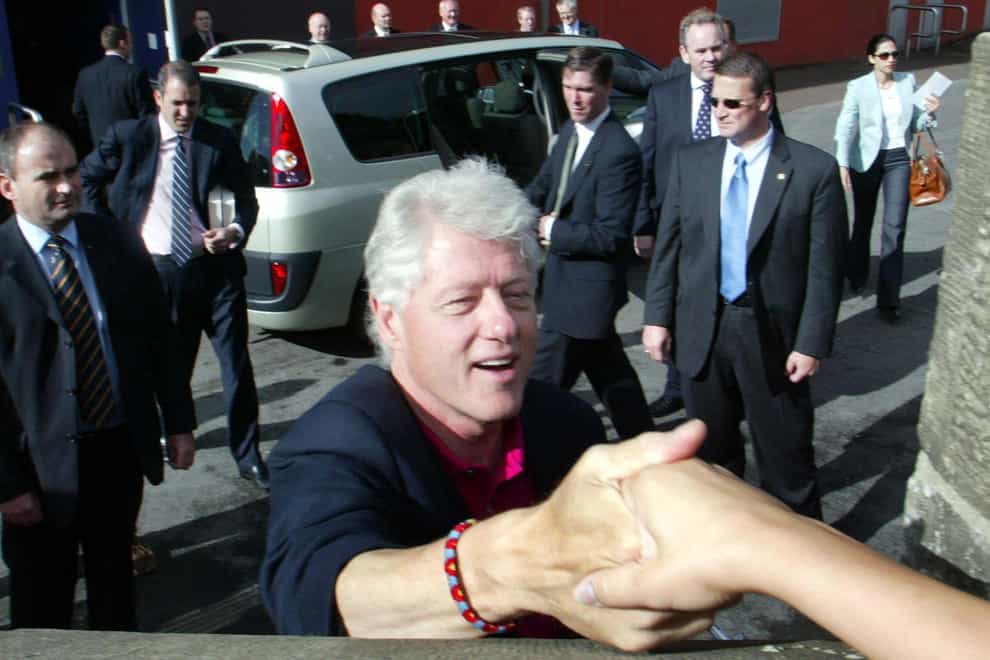 Former US President Bill Clinton was to make a number of visits to Northern Ireland (Paul Faith/PA)