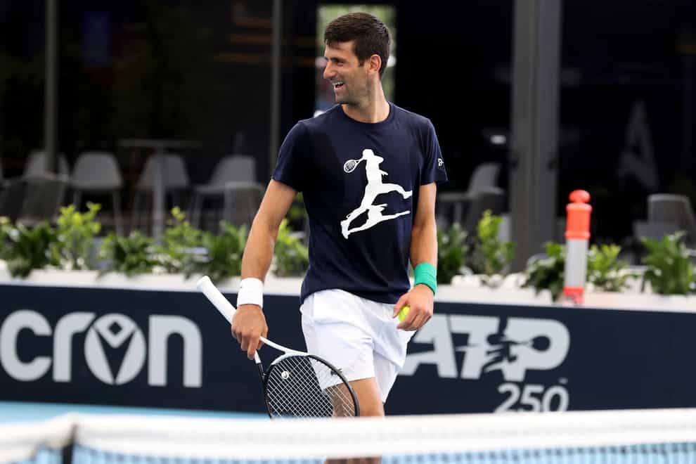Novak Djokovic is happy to be back in Australia (Kelly Barnes/AP)