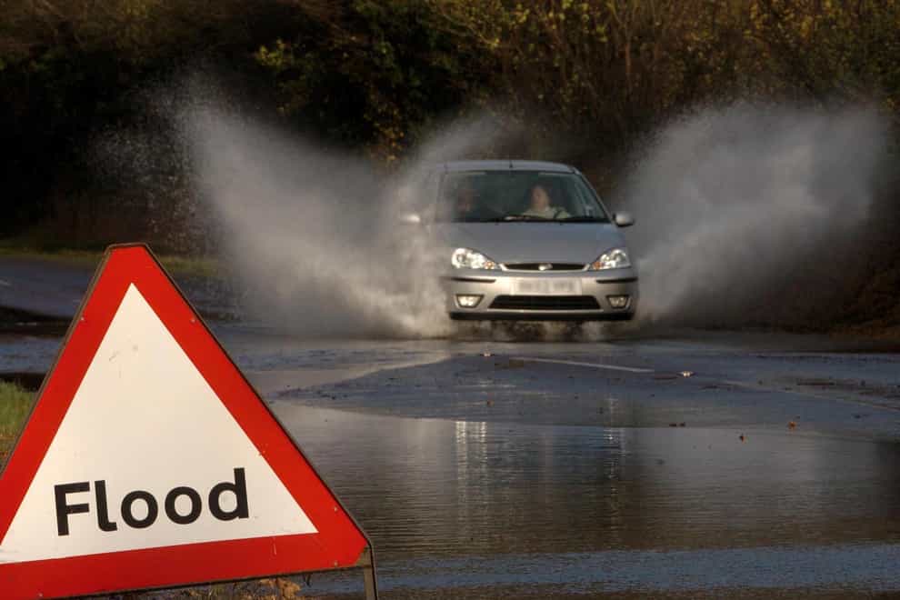 Forecasters warned of flooding (Ian Nicholson/PA)