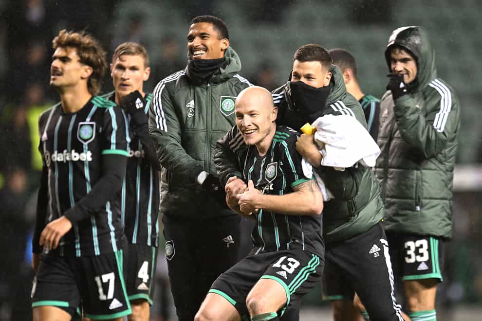 Aaron Mooy was the centre of attention at Easter Road (PA)