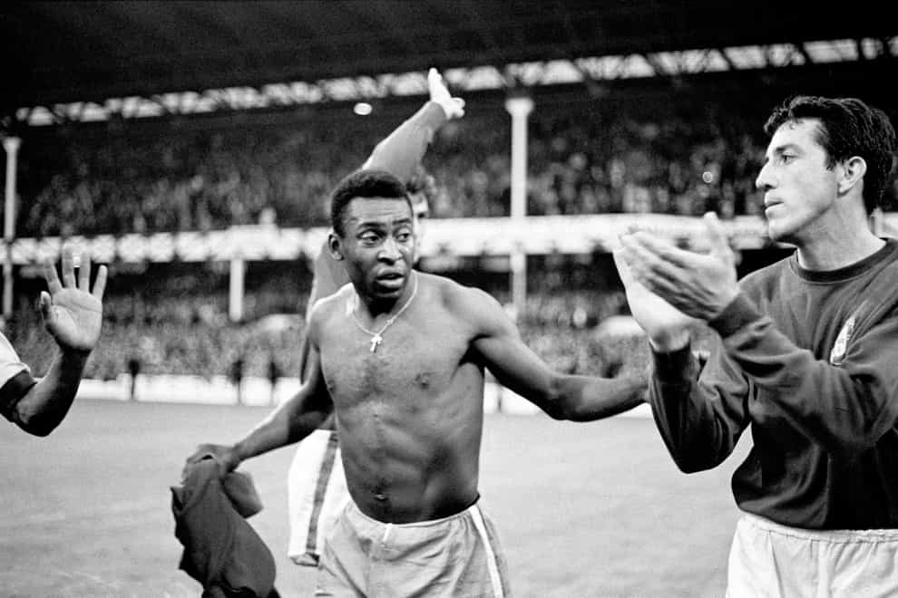 Pele was in England for the World Cup in 1966 (PA)