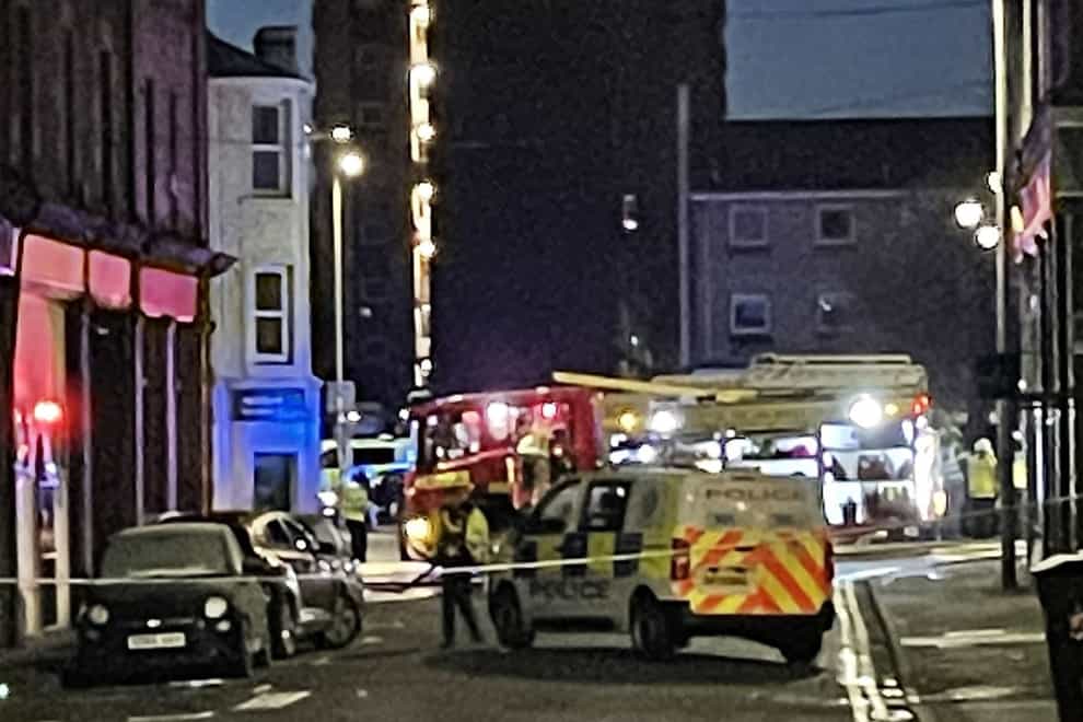 Three people have died following a fire at the New County Hotel in Perth. (Elaine Blair/Twitter/PA)