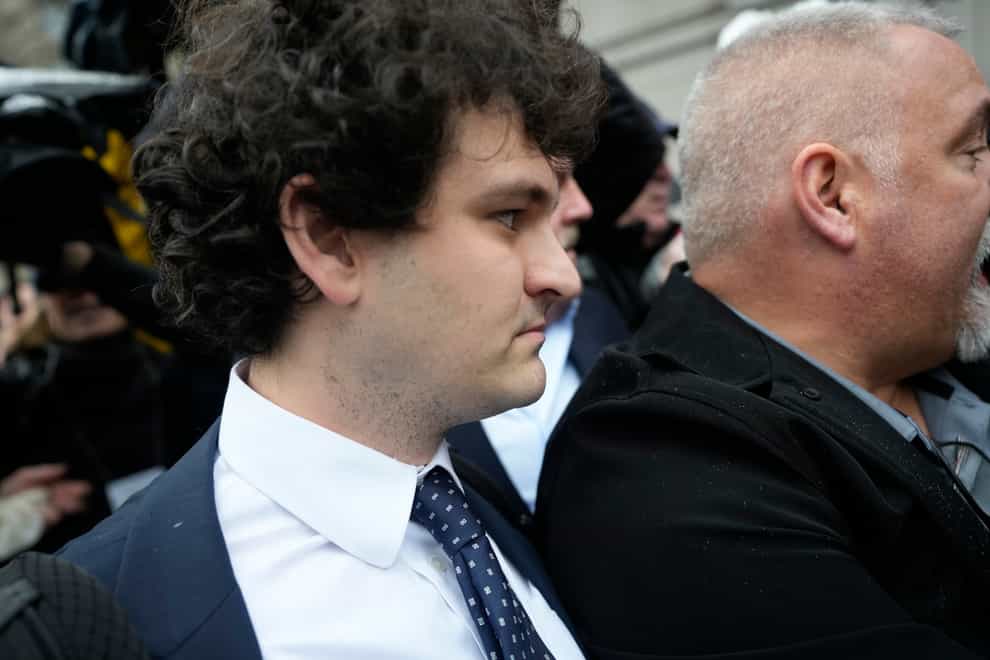 Samuel Bankman-Fried arrives at Manhattan federal court in New York (Seth Wenig/AP)