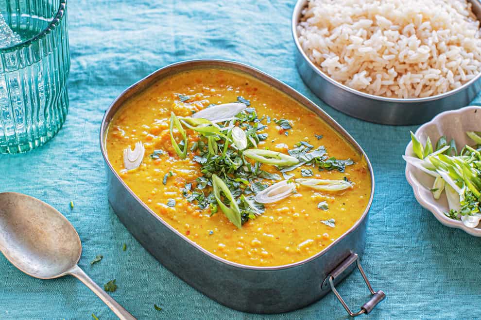 Red lentil dhal from Bored Of Lunch by Nathan Anthony (Clare Wilkinson/PA)