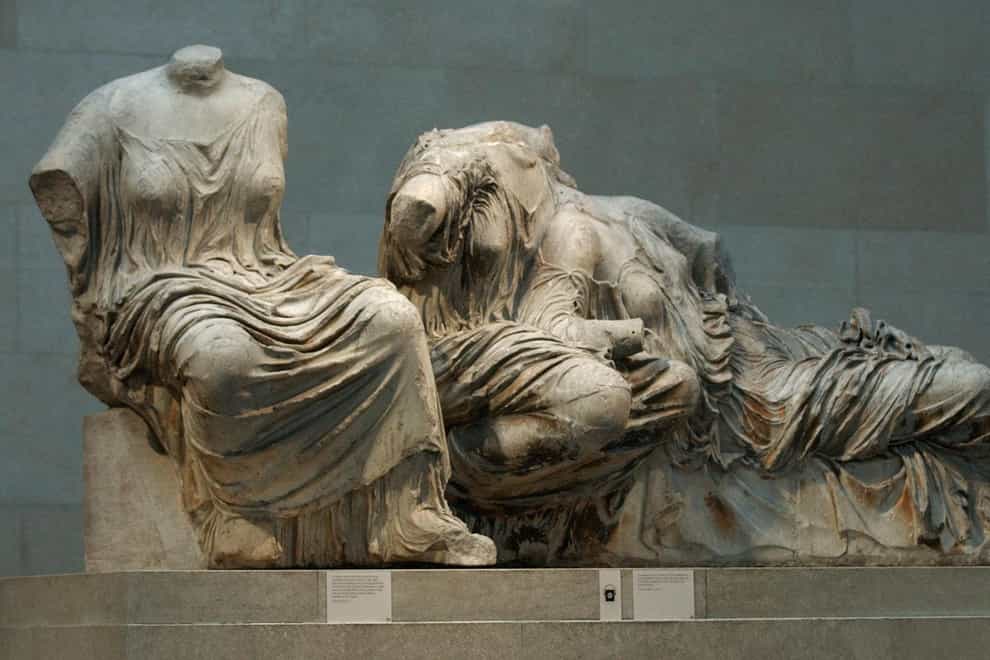 The Parthenon Marbles in London’s British Museum (Matthew Fearn/PA)