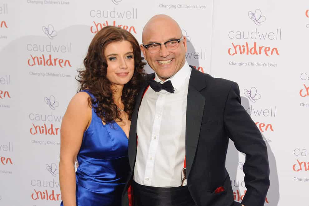 Gregg Wallace and Anne-Marie Sterpini arriving at the Caudwell Children Butterfly Ball, at the Grosvenor House hotel, in central London.