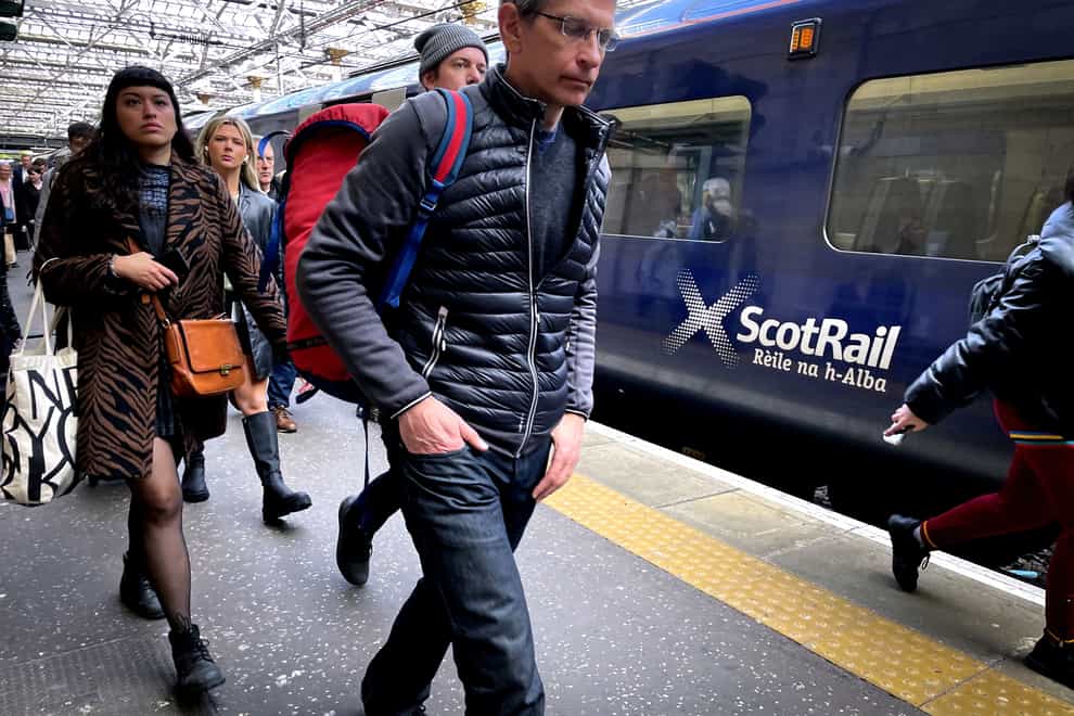 ScotRail has added further services on Thursday following two days of strike action, with another two to come. (Jane Barlow/PA)