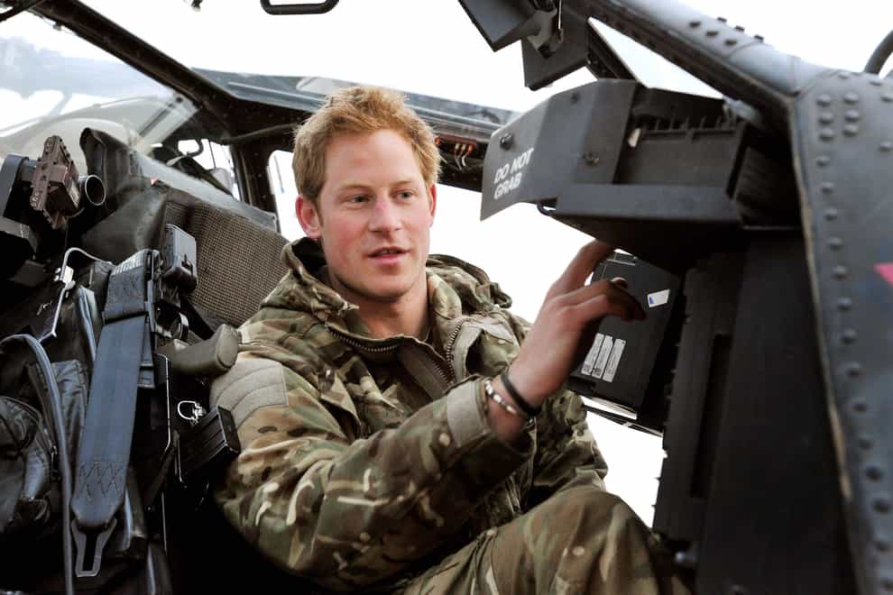 The Duke of Sussex has revealed that he killed 25 people while serving as an Apache helicopter pilot in Afghanistan (John Stillwell/PA)