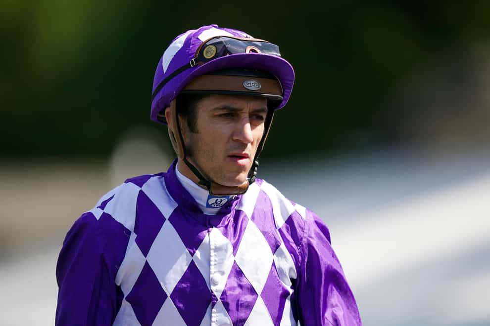 Jockey Christophe Soumillon on Darley July Cup Day of the Moet and Chandon July Festival at Newmarket racecourse, Suffolk (Mike Egerton/PA)