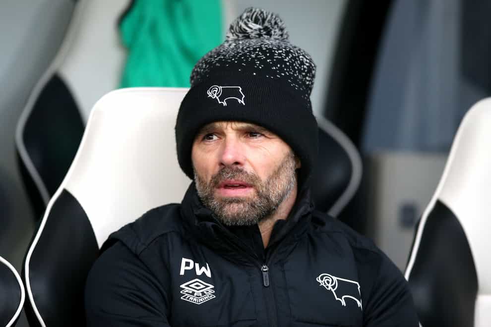 Paul Warne was not entirely satisfied despite Derby’s 3-0 victory (Nigel French/PA)
