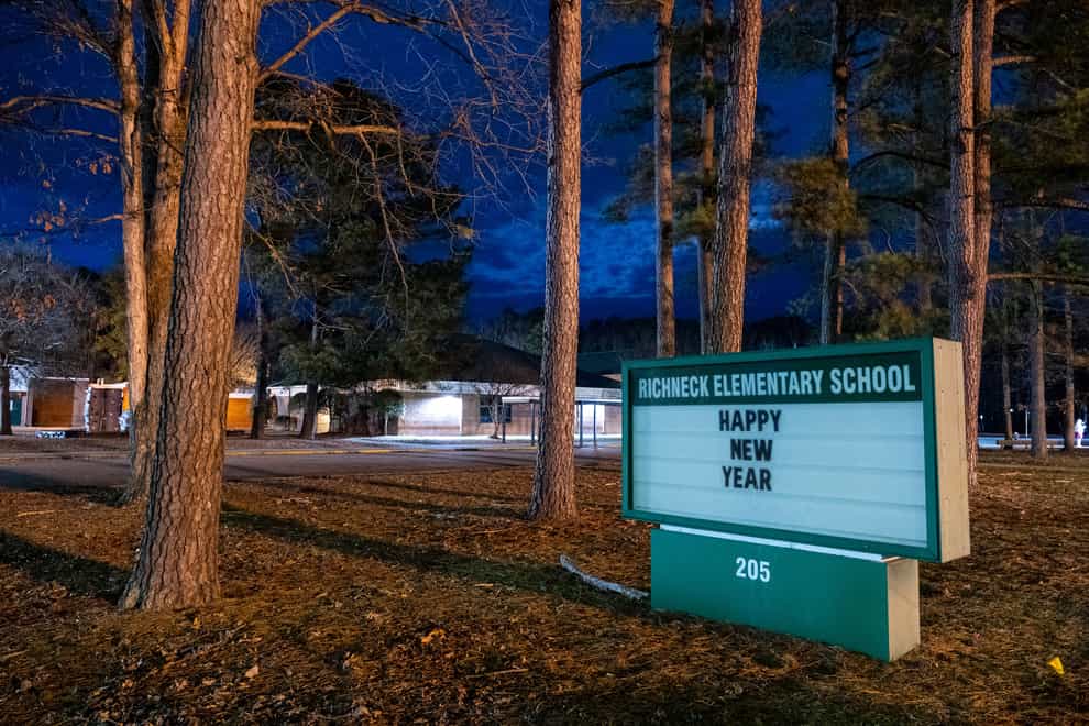 Richneck Elementary School in Virginia (Billy Schuerman/The Virginian-Pilot via AP/PA)