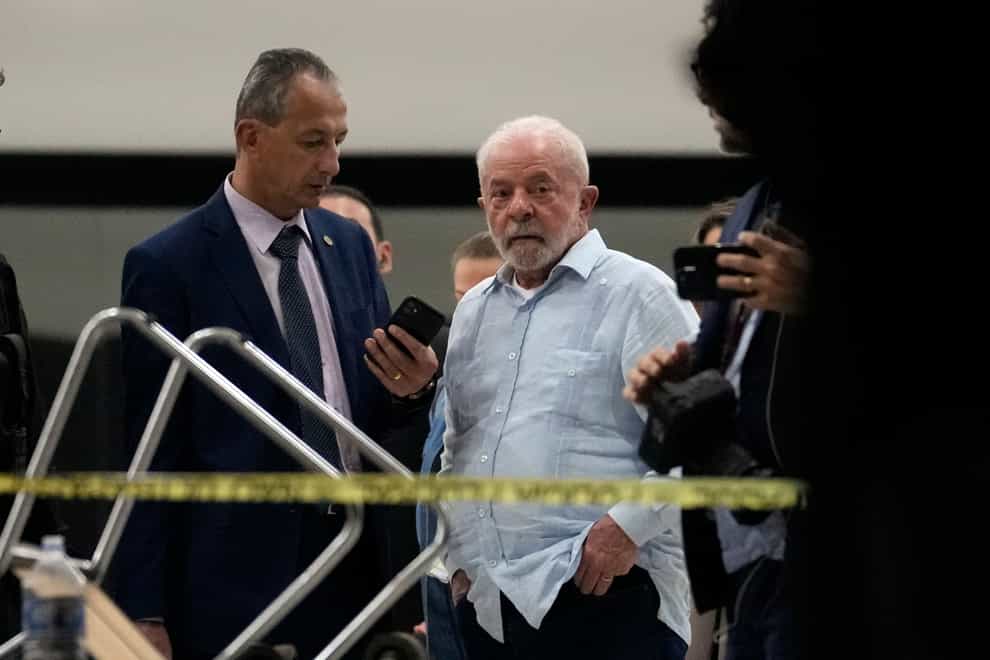 At least 300 people have been arrested in Brazil after thousands of ex-president Jair Bolsonaro’s supporters stormed Congress, the Supreme Court and presidential palace then trashed the nation’s highest seats of power. Current President Lula is shown (Eraldo Peres/AP)