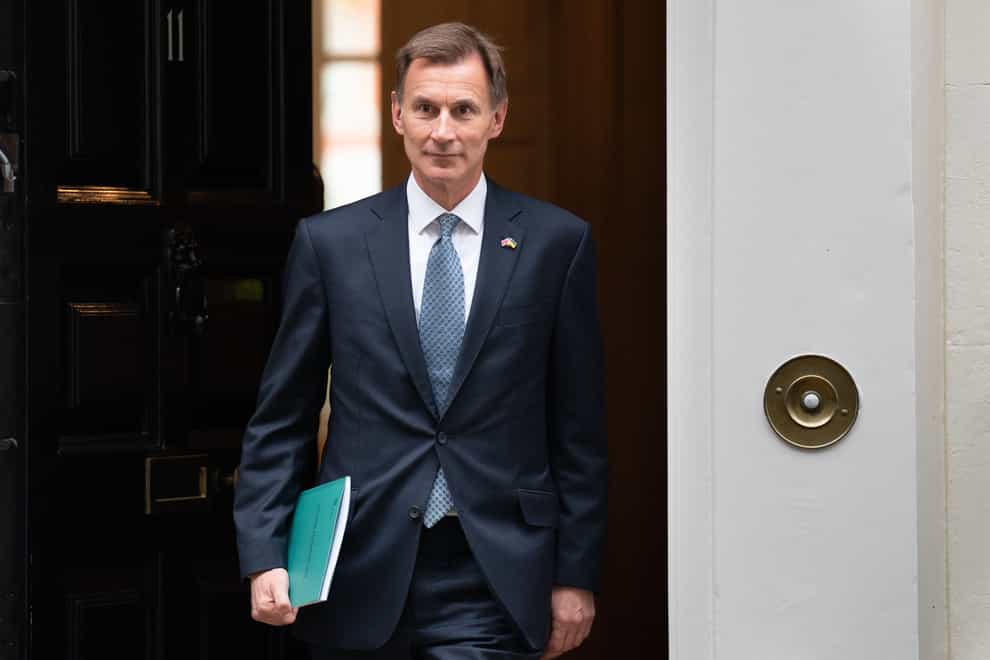 Chancellor Jeremy Hunt has set out the support that businesses can get after April (Stefan Rousseau/PA)
