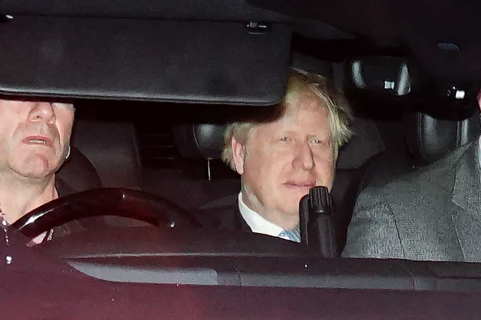 Boris Johnson allegedly joked at a boozy No 10 leaving do during the coronavirus pandemic that staff were at ‘the most unsocially distanced party in the UK’ (Victoria Jones/PA)