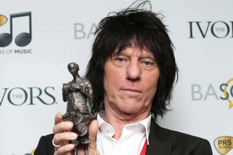 Rock’s biggest names have paid tribute to ‘guitar master’ Jeff Beck (PA)