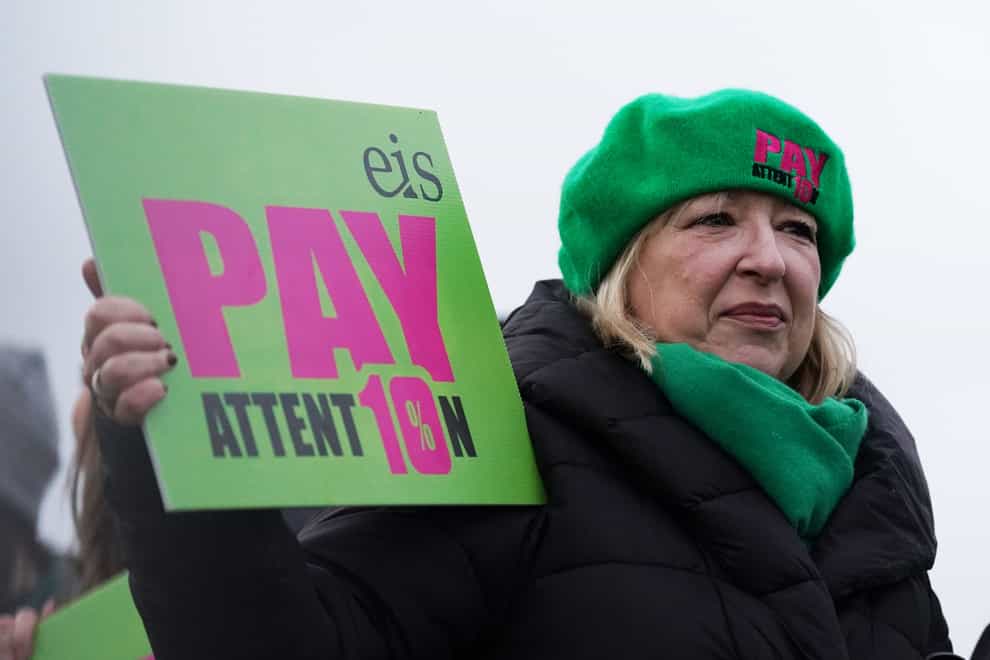 EIS general secretary Andrea Bradley said ‘warm words’ from politicians had failed to lead to an improved pay offer for teachers (Andrew Milligan/PA)