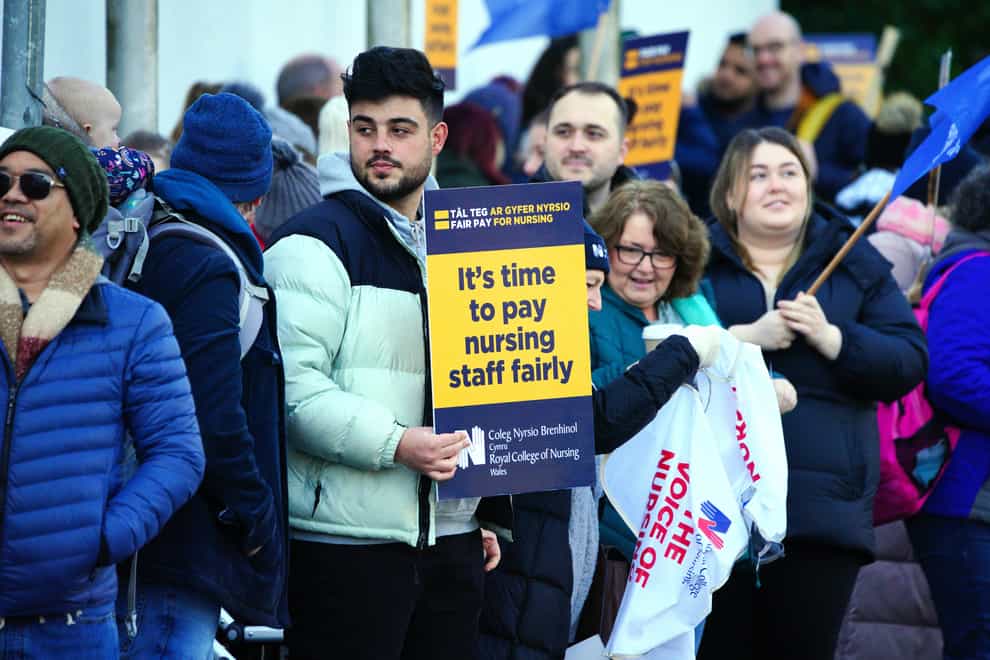 Strikes by health workers set to continue as talks between Welsh Government and unions fail to resolve a dispute over pay (Ben Birchall/PA)