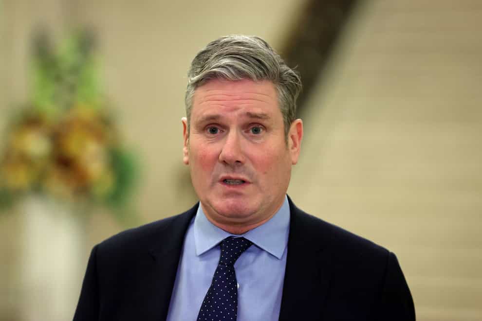 Labour leader Sir Keir Starmer said the Government should be ‘in the room negotiating’ (Liam McBurney/PA)