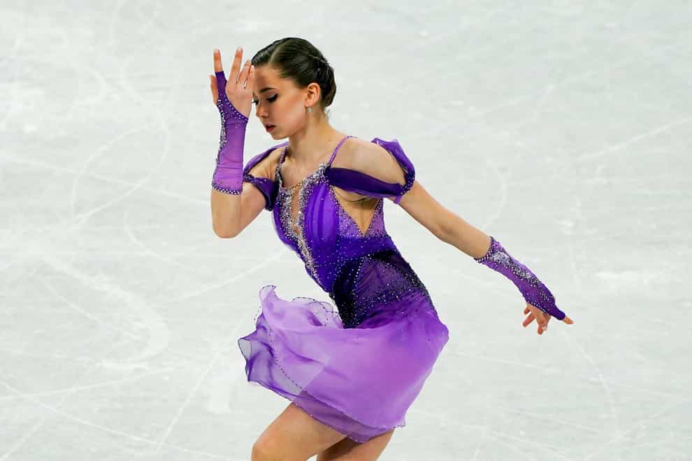 Kamila Valieva bore no responsibility for her failed drug test in Beijing, according to RUSADA (Andrew Milligan/PA)