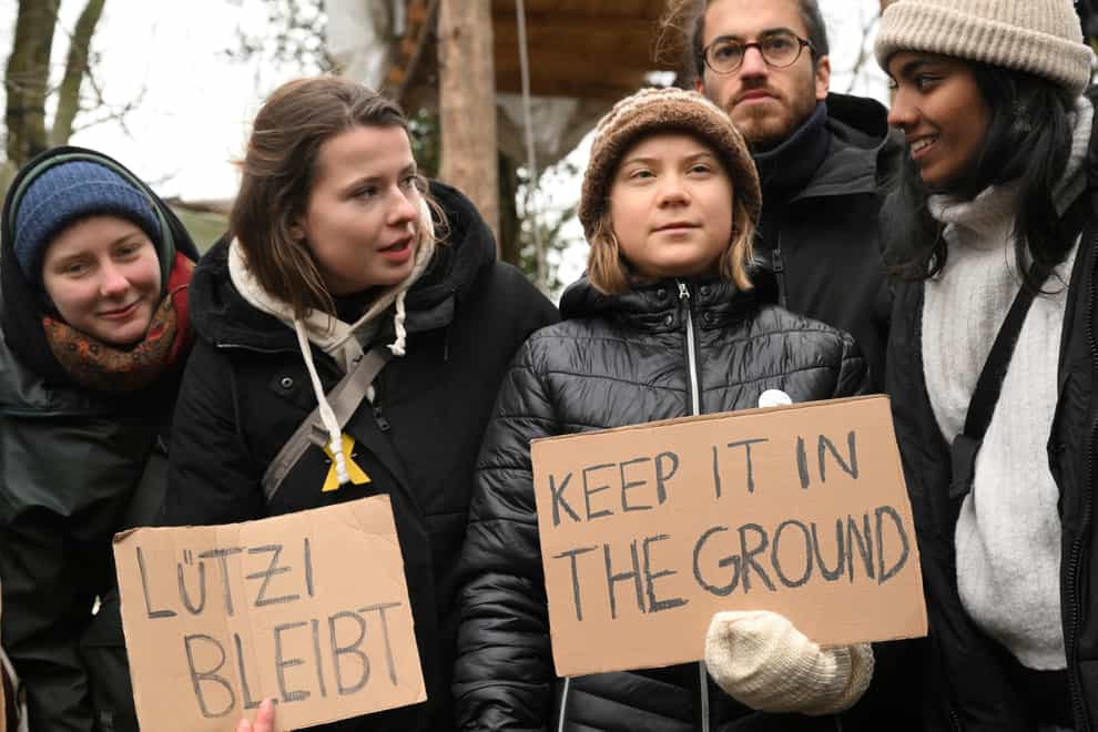 Climate activist Greta Thunberg (Federico Gambarini/dpa via AP)