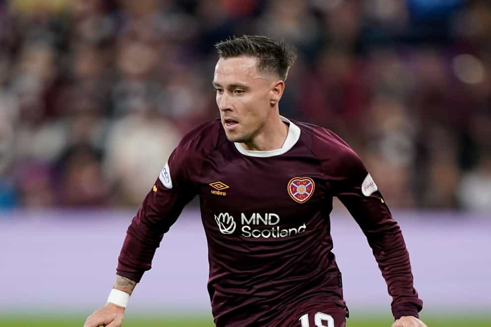 Barrie McKay hit the only goal for Hearts (Andrew Milligan/PA)