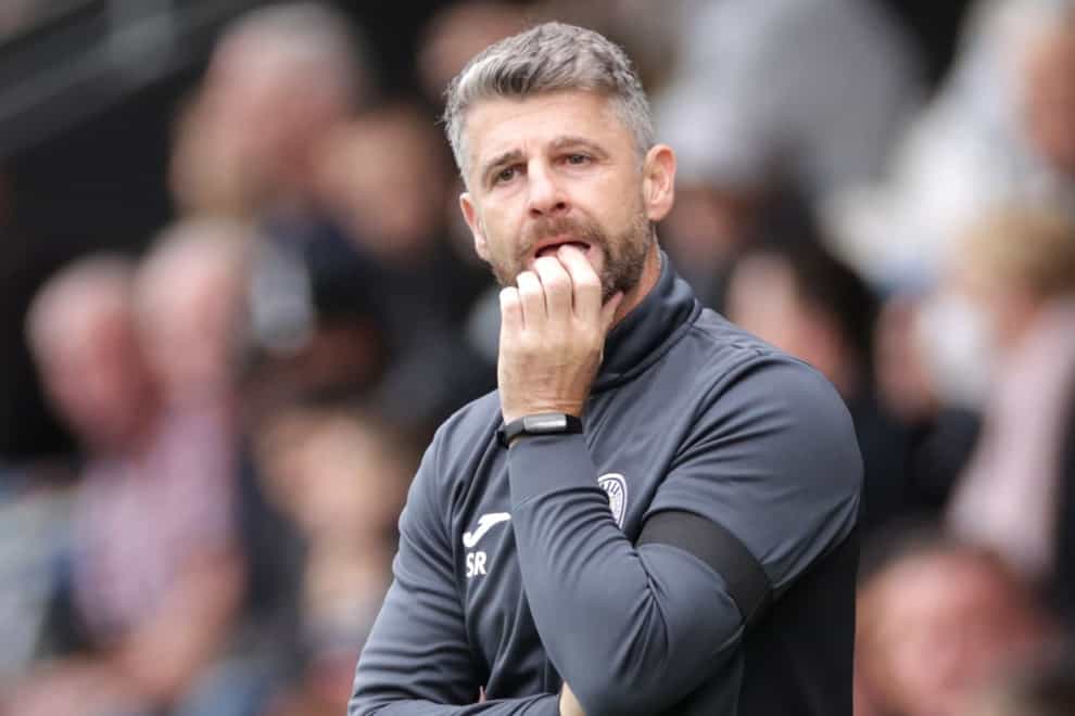 St Mirren manager Stephen Robinson saw his side beaten despite producing their ‘best 90 minutes of the season’ (Steve Welsh/PA)